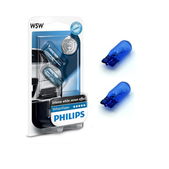 Picture of PHILIPS WhiteVision, W2,1x9,5d 12V W5W T10 5W 12961NBVB2                                                                                              