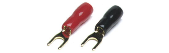 Vaizdas CALIBER, PT15.4 šakutės 15mm² maitinimo kabeliui, raudona+juoda                                                                                       