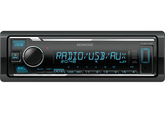Vaizdas Kenwood, KMM-125 USB MP3/WMA automagnetola su AUX įėjimu                                                                                              