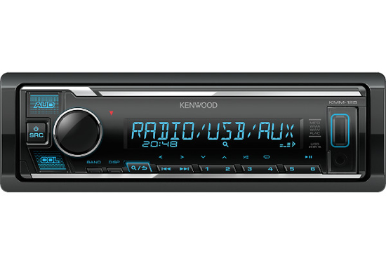 Изображение Kenwood, KMM-125 USB MP3/WMA automagnetola su AUX iejimu                                                                                              