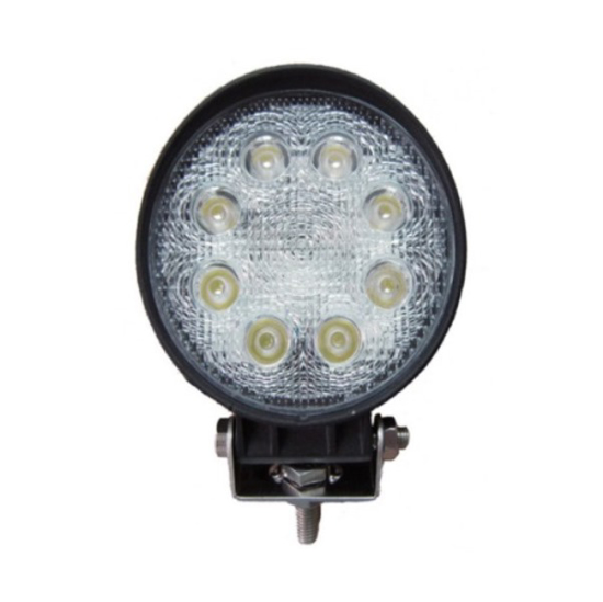 Vaizdas LED žibintas, apvalus 24W, 8x3W flood                                                                                                                 