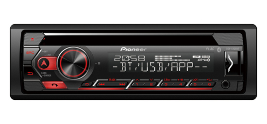 Picture of Pioneer, DEH-S420BT CD RDS magnetola su USB, Aux iejimu, FLAC                                                                                         