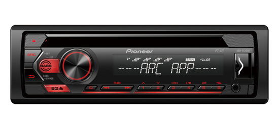 Picture of Pioneer, DEH-S120UB CD RDS magnetola su USB, Aux iejimu, FLAC                                                                                         