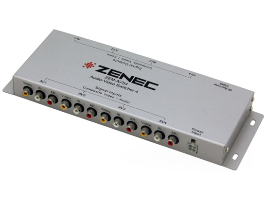 Изображение ZENEC, ZEM-AVS4 garso ir vaizdo signalu skirstytuvas                                                                                                  