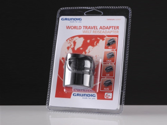 Изображение GRUNDIG, GR-WORLD Travel, kelioninis 220V adapteris                                                                                                   