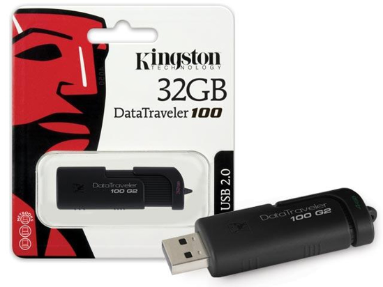 Vaizdas 32GB USB atminties raktas Kingston DataTraveler 100 G2                                                                                                