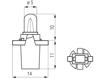 Picture of Bosma lempute B8.7D, 1.2W                                                                                                                             