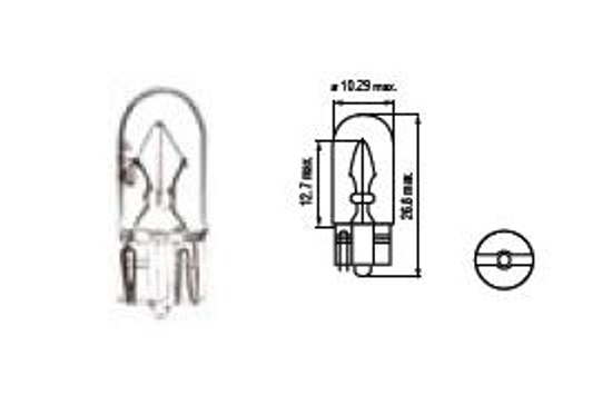 Picture of Bosma lempute T10, 3W itampa: 6 V                                                                                                                     