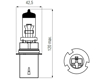 Vaizdas Bosma lemputė HB1, 65/45 W                                                                                                                            