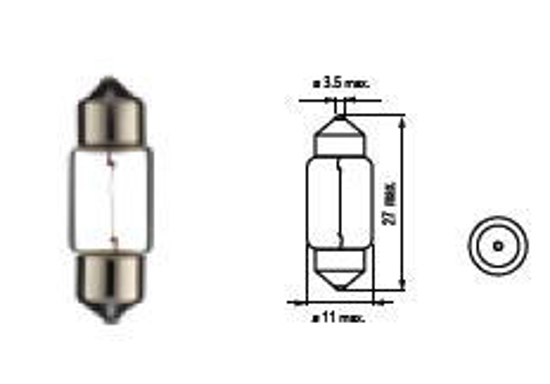 Изображение Bosma lempute SV8.5, 10W 11X30                                                                                                                        