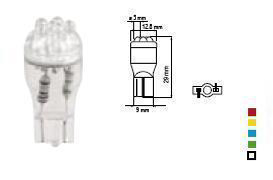 Vaizdas Bosma lemputė T13, balta, šviesos diodai                                                                                                              