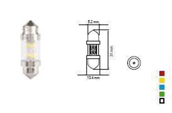 Picture of Bosma lempute SV8.5 10X31, balta, sviesos diodai                                                                                                      