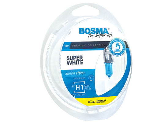 Picture of Bosma lempute H1, P14.5s, 55W, baltos                                                                                                                 