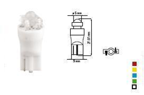 Vaizdas Bosma lemputė T10, diamond system, balta, šviesos diodai                                                                                              
