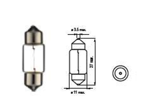 Picture of Bosma lempute SV8.5, 10W, 11X30                                                                                                                       