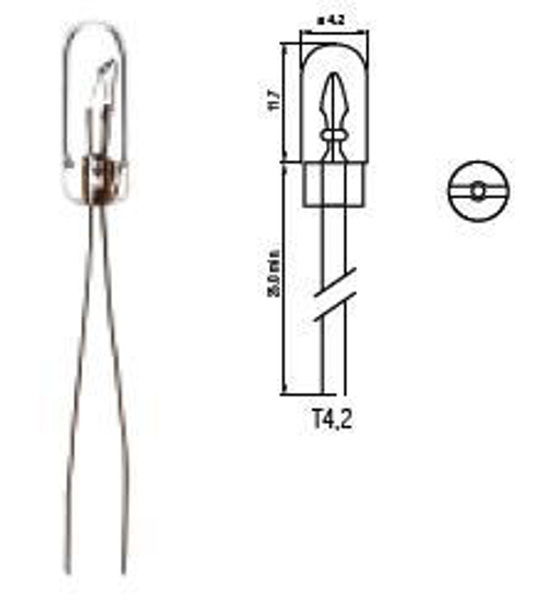 Изображение Bosma lempute vielinis galas, 60mA, T3,2                                                                                                              