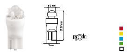 Vaizdas Bosma lemputė T10 diamond system,geltona, šviesos diodai                                                                                              