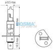 Изображение Bosma lempute H1, 24V, 130W, LLHD                                                                                                                     