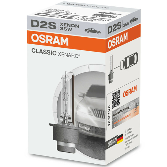 Vaizdas OSRAM Classic XENARC, D2S XENON lemputė 66240CLC                                                                                                      