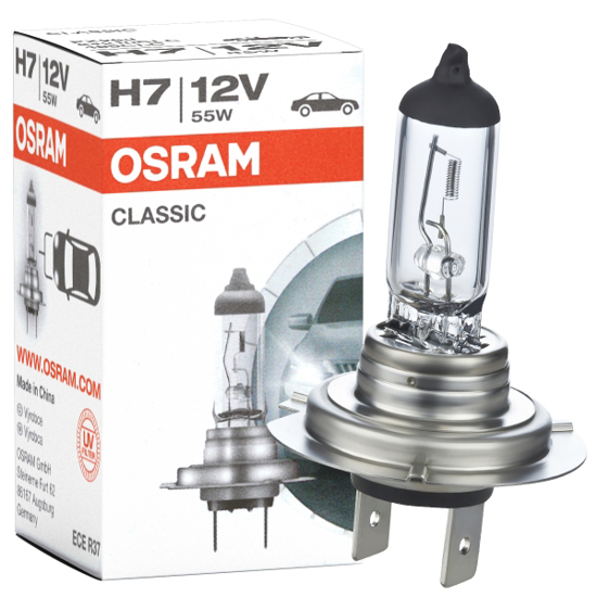 Picture of Osram lempute Classic , H7, 55W, PX26d 64210CLC                                                                                                       