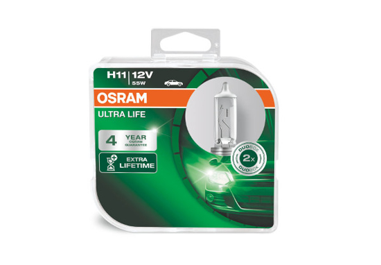 Vaizdas Osram lemputės ULTRA LIFE,  H11, 55W, 64211ULT-HCB                                                                                                    
