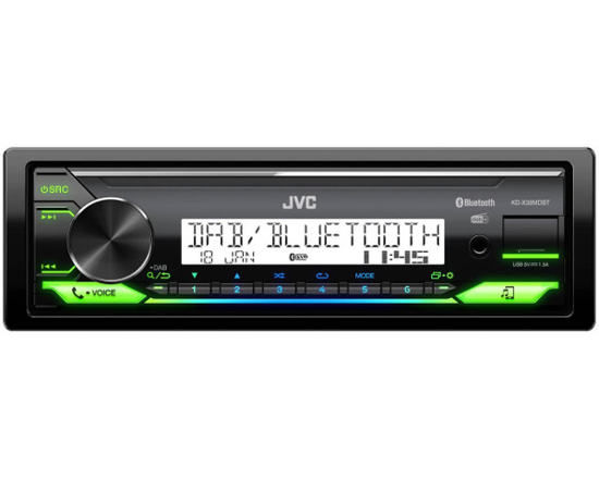 Vaizdas JVC, KD-X38MDBT USB MP3 magnetola su AUX įėjimu, Bluetoot                                                                                             