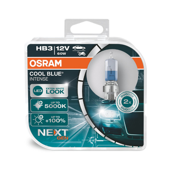 Изображение Osram lemputes,HB3, Cool Blue® Intense NextGeneration, 5000K, 60W                                                                                     