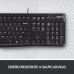 Vaizdas Logitech K120 klaviatūra, ispaniškas išdėstymas                                                                                                       