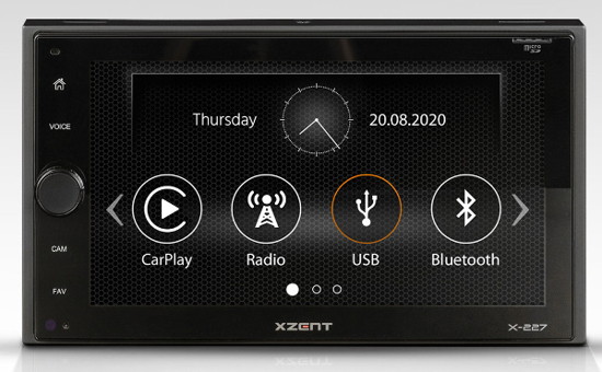 Vaizdas Xzent, X-227 su Apple CarPlay ir HDMI                                                                                                                 