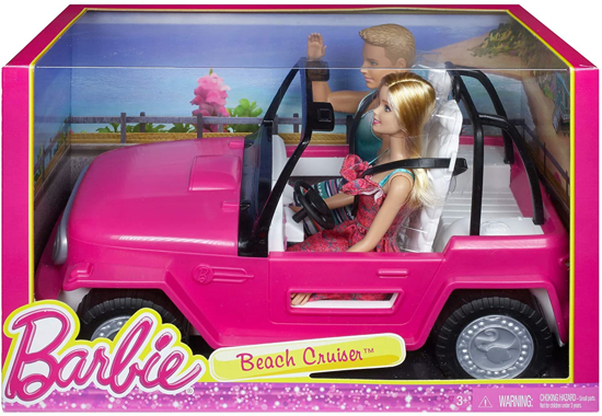 Vaizdas Barbie paplūdimio turistinis automobilis su Kenu                                                                                                      
