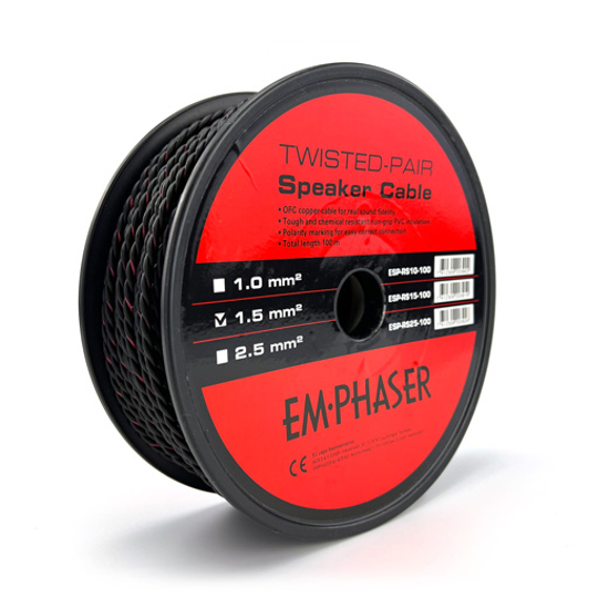 Vaizdas Emphaser, ESP-RS15, 2x1,5mm²  pintas kolonėlių laidas, OFC                                                                                            