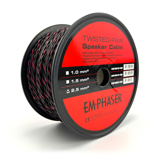 Vaizdas Emphaser, ESP-RS25, 2x2,5mm²  pintas kolonėlių laidas, OFC                                                                                            