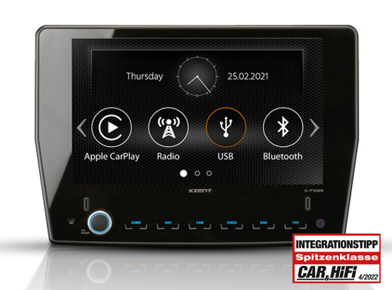Xzent, X-F285 su Apple CarPlay ir AndroidLink 