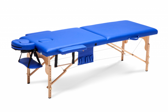 2 dalių masažo stalas, tamsiai mėlynas     