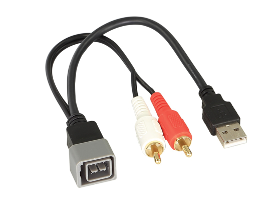 USB ir AUX jungties perejimas Nissan   