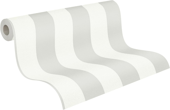 Dryzuoti tapetai Trendwall 2 Neaustiniai tapetai 10,05 m x 0,53 m Pilka balta Pagaminta Vokietijoje A.S. Kurimas 381012 38101-2   