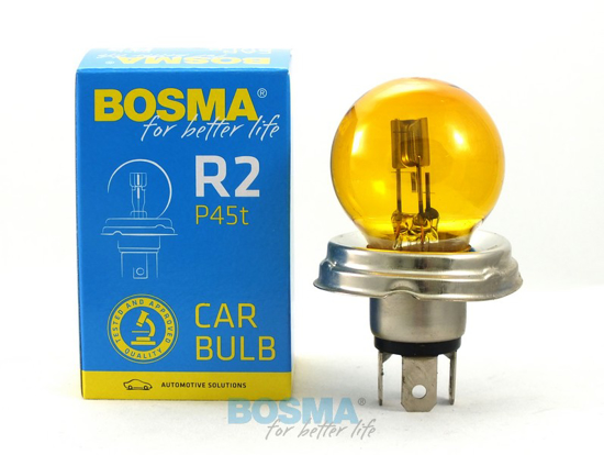 Bosma lempute R2, 45/40W, geltona