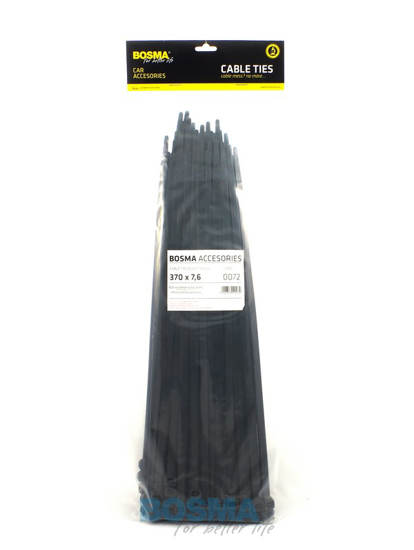 Bosma, kabelio dirzelis  7.6x370mm juodas, 100vnt     