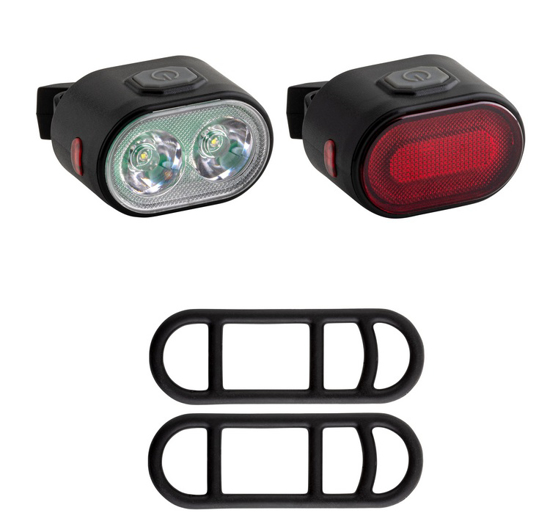 Bosma, dviracio zibintu komplektas 8074, 100/30Lm, 350/200mAh, IPX   