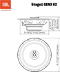 Vaizdas JBL STAGE1 62, GEN2 ,  16,5cm, 2-juostų koaksialiniai  garsiakalbi                                                                                    
