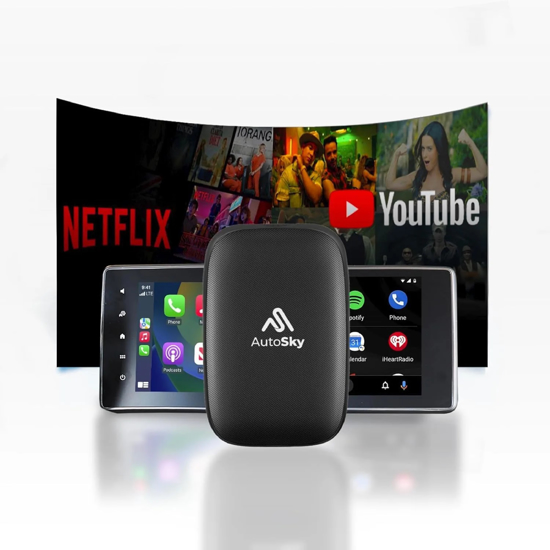 Picture of AutoSky AI Box Lite Plus – belaidis „CarPlay“ ir „Android Auto“ ad